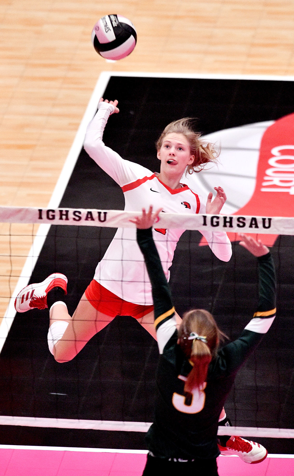 Gehlen Catholic vs North Tama state volleyball